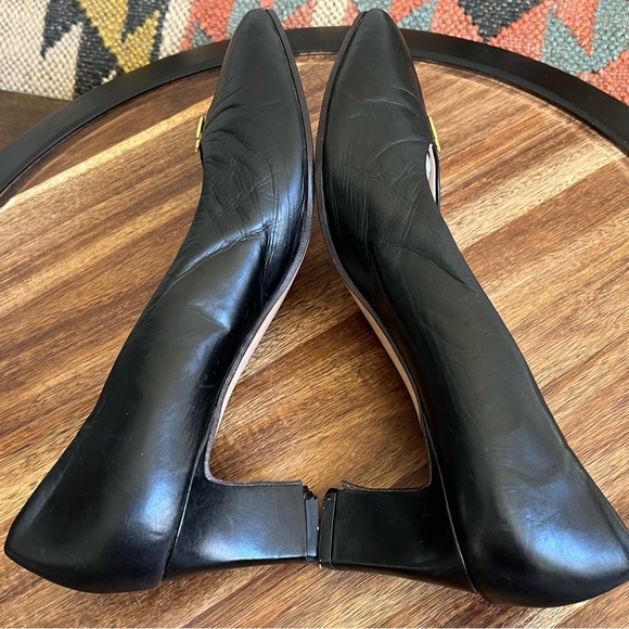 GUCCI Horseshoe Logo Black Leather Pumps US9 - Picture 9 of 15